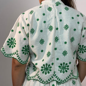 Cropped Royale Bordado Peter Pan