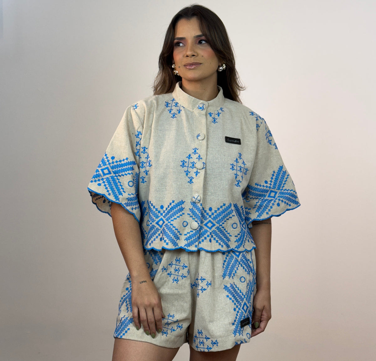 Cropped Royale Bordado Enseada