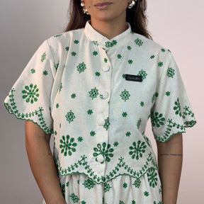 Cropped Royale Bordado Peter Pan