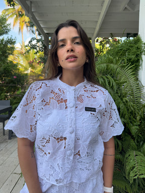Cropped Richelieu Branco