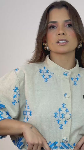 Cropped Royale Bordado Enseada